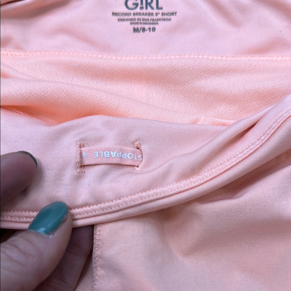 Athleta girls peach Athletic Shorts for girls - Picture 4 of 8